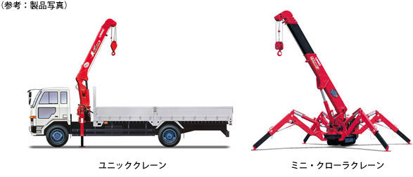 (参考:製品写真) ユニッククレーン ミニ・クローラクレーン